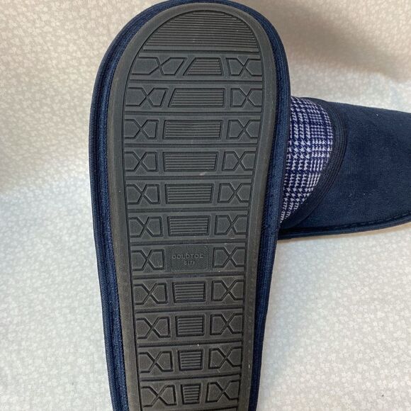 GOLDTOE Men's Size Small (7) Blue Memory Foam Slippers - Picture 5 of 8